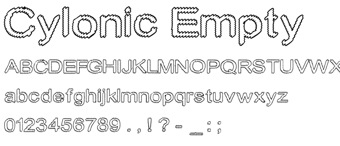 Cylonic Empty font
